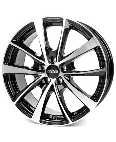 Jante Alu OXXO VIDORRA BLACK Black POLISHED (OX18) 7,5x19 5x108 ET46 , Alésage 67.1