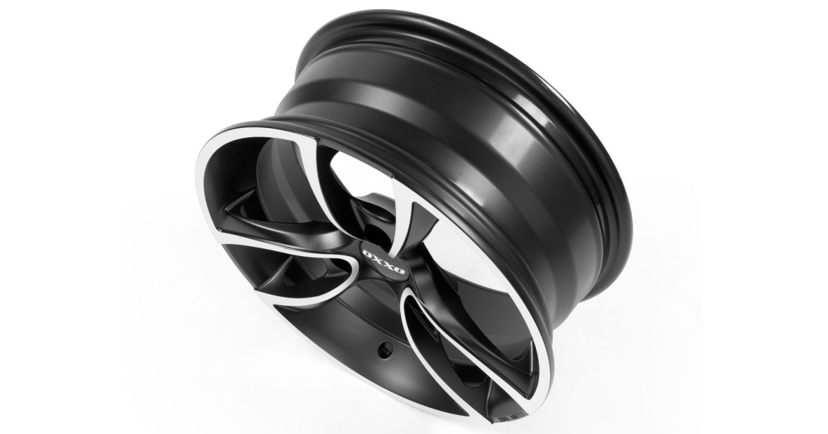 Jante Alu OXXO  TRIAS BLACK (RG18) Matt Black Polished 5x15 3x112 ET20 , Alésage 57.1