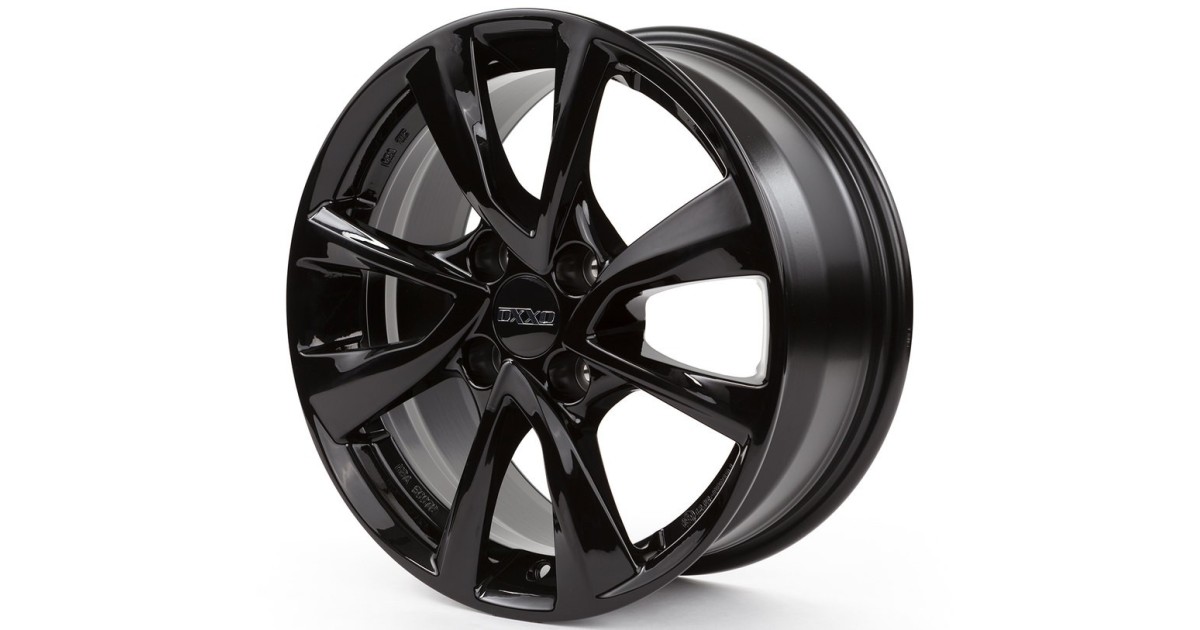 Jante Alu OXXO OBERON 4 BLACK (OX07) 6,5x15 4x108 ET27 , Alésage 65.1