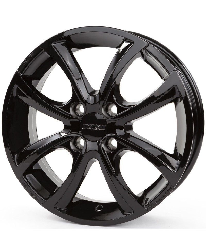 Jante Alu OXXO TELESTO GLOSSY BLACK (OX10) 5,5x15 4x100 ET36 , Alésage 60.1
