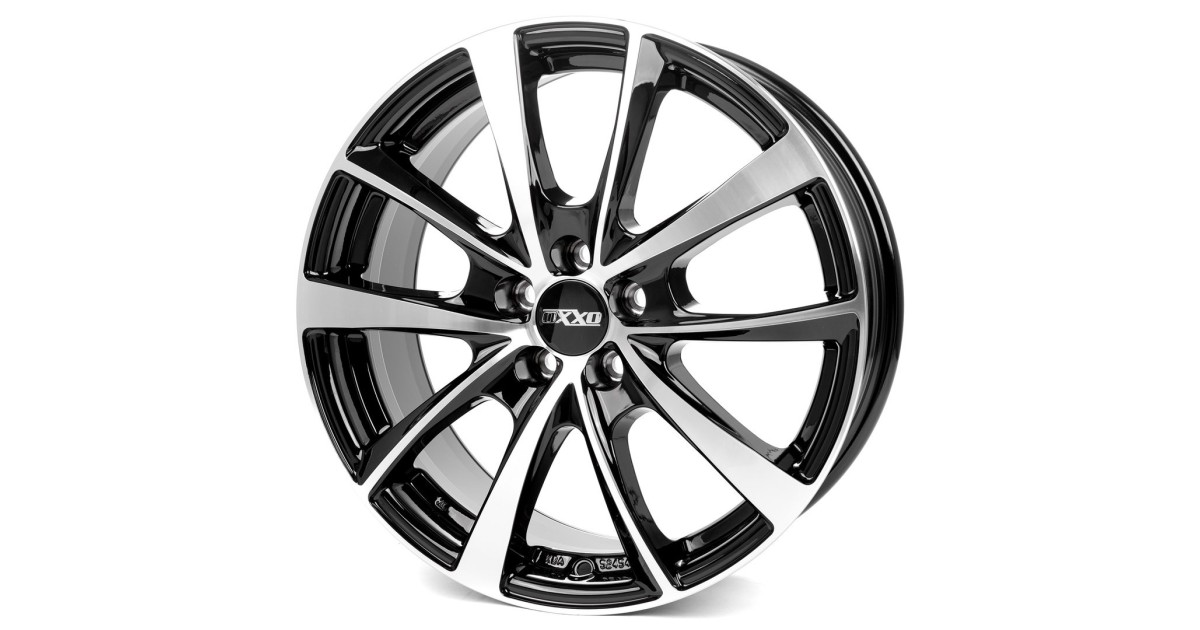 Jante Alu OXXO VIDORRA BLACK POLISHED (OX18) 7,5x19 5x100 ET46 , Alésage 63.4