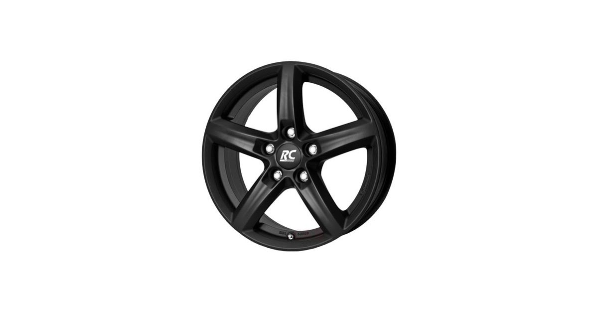 Jante ALU, RC-Design RC24/SKM/ET43 schwarz-matt lackiert, 6.50X16 5/112 ET43, Alésage 57.10