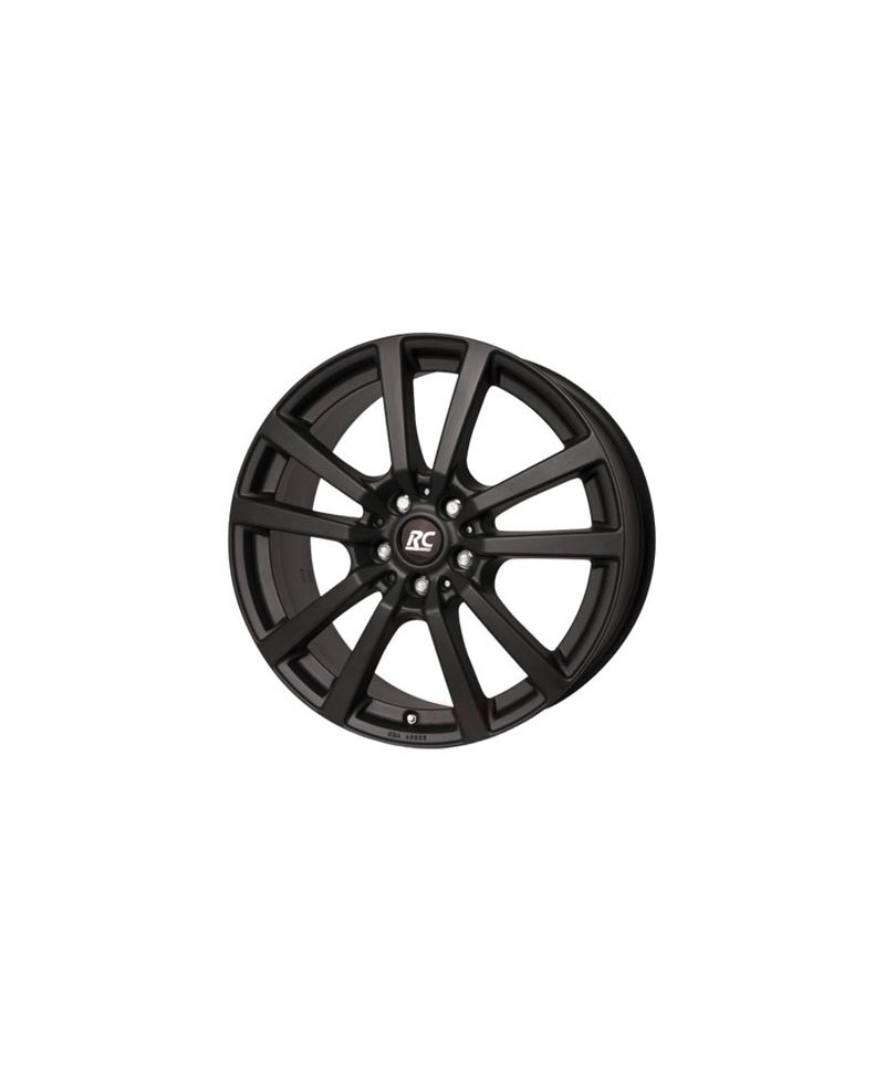 Jante ALU, RC-Design RC25T/SKM/ET55 schwarz-matt lackiert, 6.50X16 5/160 ET55, Alésage 65.10