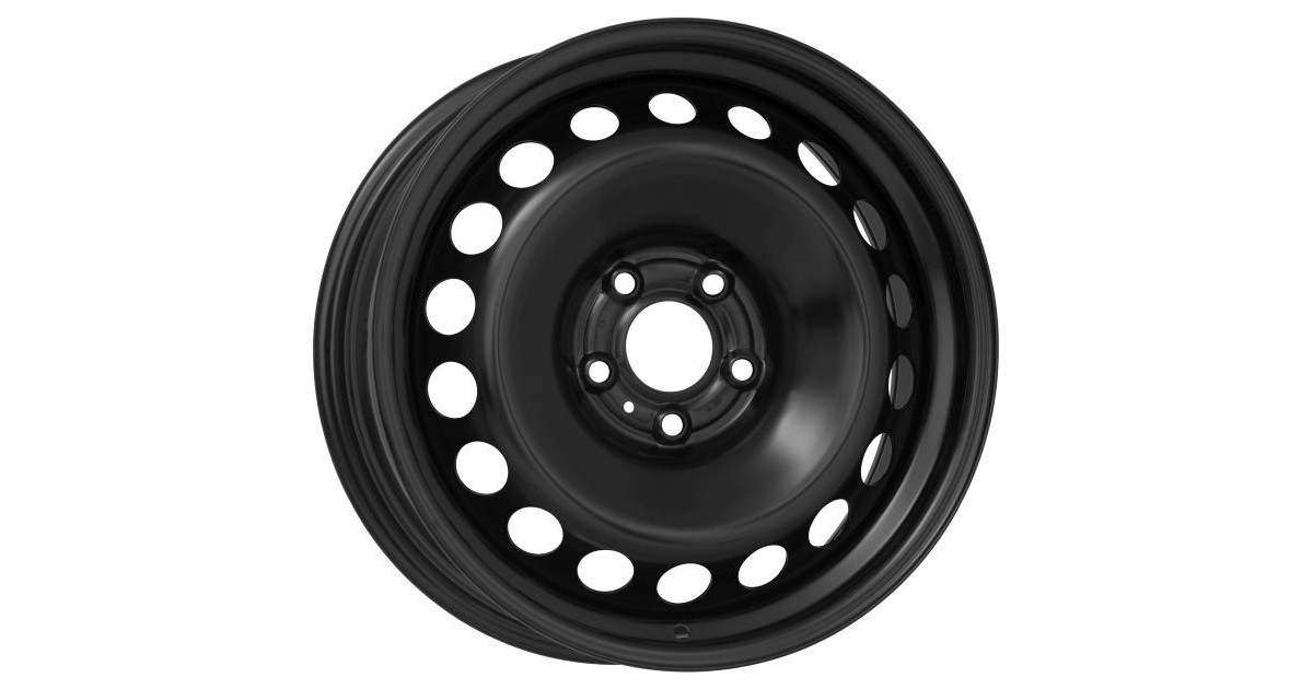 Jante Tole/Acier MWD MW17019 JANTE ACIER ,No 9006 , NOIR ,  7X17 5X114.3 ET37 ,ALÉSAGE 66.1