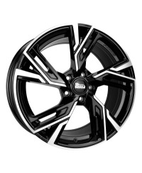 Jante ALU, MAM RS5 BLACK FRONT POLISH 8.5x20 5/ 112 ET42, Alésage 66.6