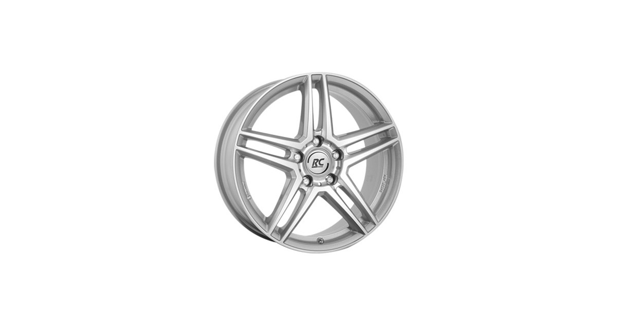 Jante ALU, RC-Design RCD17/KS/ET44.5 kristallsilber lackiert (ks), 6.50X16 5/112 ET44.5, Alésage 66.60