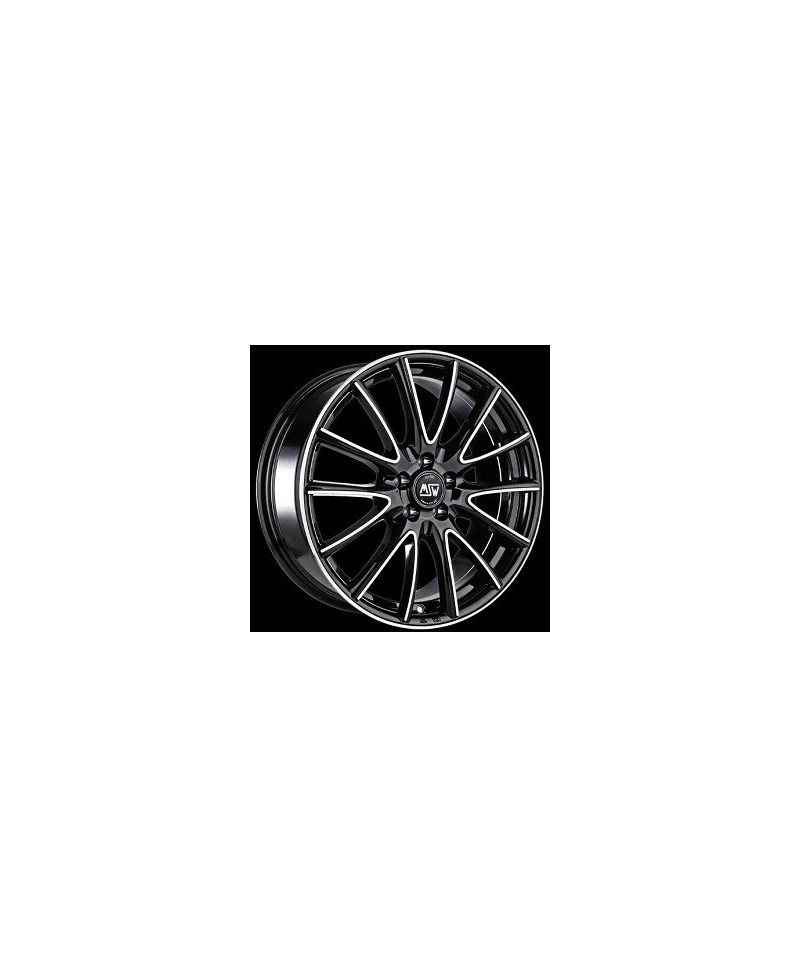Jante ALU, MSW 86/SWP/ET38 GLOSS BLACK FULL POLISHED, 6.50X16 5/105 ET38, Alésage 56.60