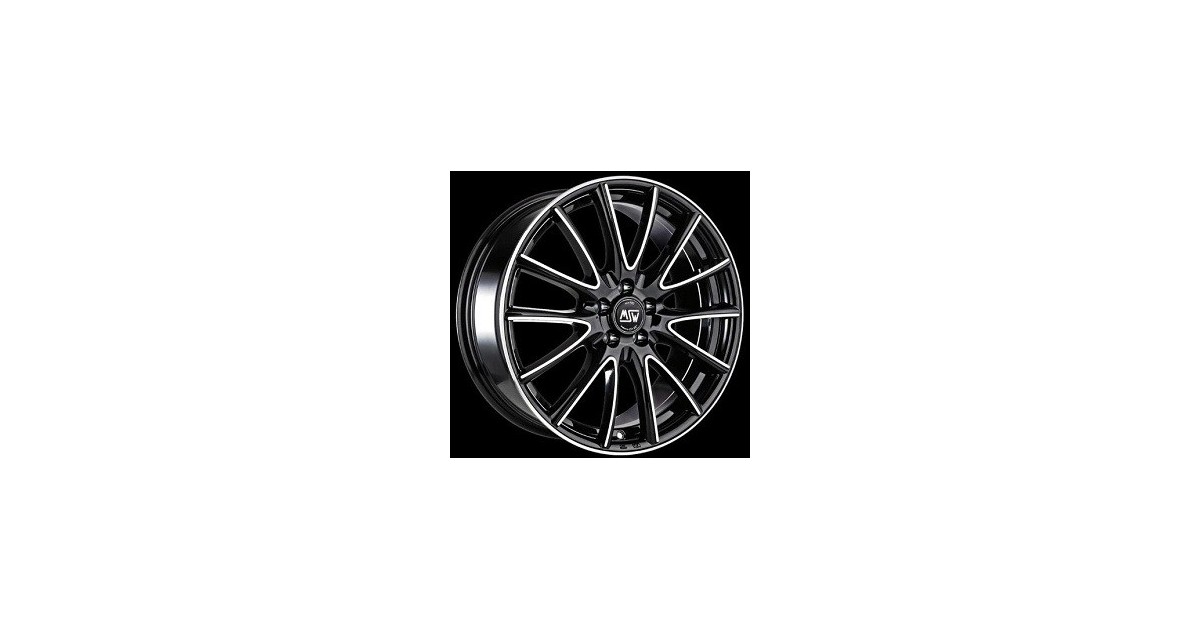 Jante ALU, MSW 86/SWP/ET38 GLOSS BLACK FULL POLISHED, 6.50X16 5/105 ET38, Alésage 56.60
