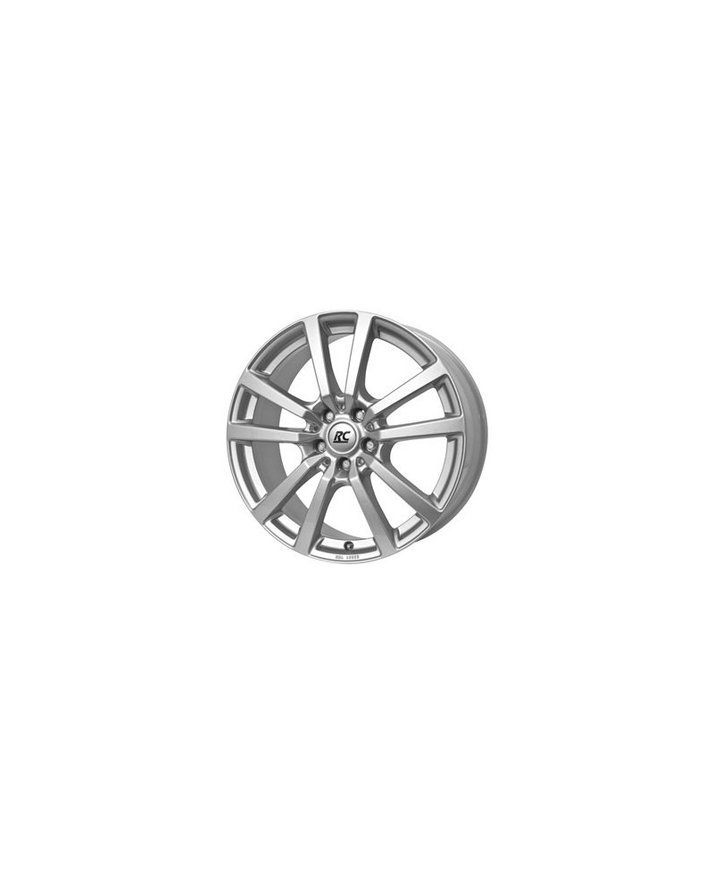Jante ALU, RC-Design RC25T/KS/ET40 kristallsilber lackiert, 6.50X16 5/127 ET40, Alésage 71.60