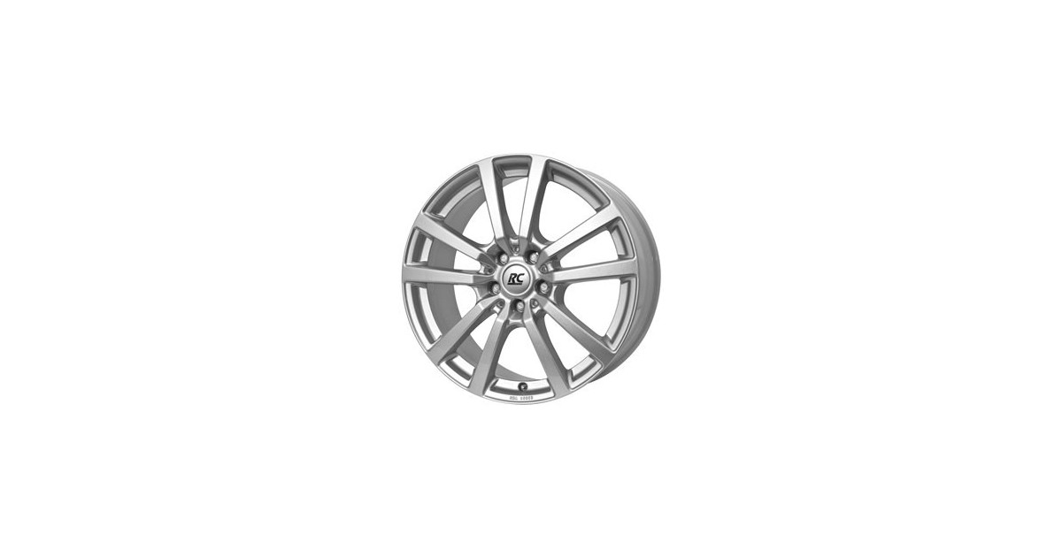 Jante ALU, RC-Design RC25T/KS/ET40 kristallsilber lackiert, 6.50X16 5/127 ET40, Alésage 71.60