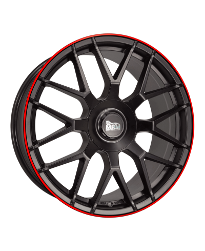 MAM GT1 MATT BLACK LIP RED 8,5x19 5/ 100 +112 , ET45 , Alésage 66,6