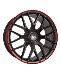 MAM GT1 MATT BLACK LIP RED 8,5x19 5/ 100 +112 , ET45 , Alésage 66,6