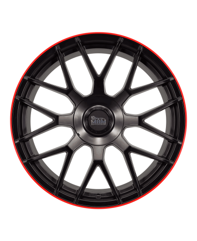 MAM GT1 MATT BLACK LIP RED 8,5x19 5/ 100 +112 , ET45 , Alésage 66,6