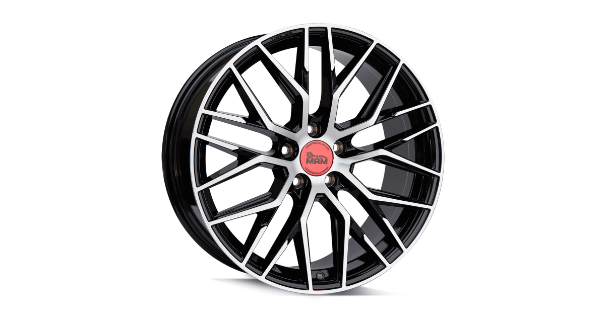 MAM RS4 BLACK FRONT POLISH 8,5x19 5/114,3 ET40 Alésage 72,6