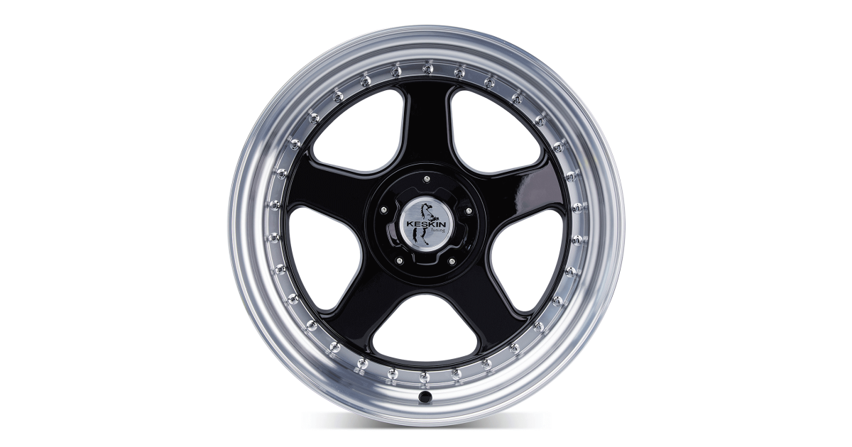 KESKIN KT1 BLACK LIP POLISH 10x18 5/112+120 ET18 Alésage 76.9