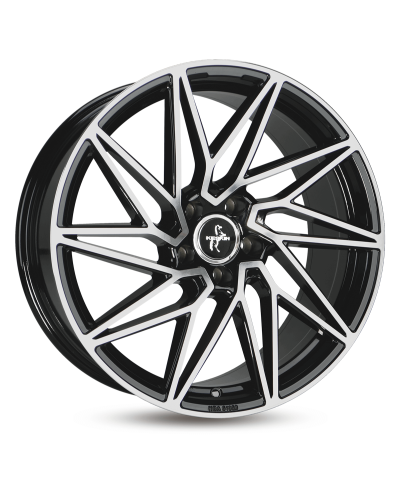 KESKIN KT20 FUTURE black front polished 8x18 5/112 ET30 ,Alésage 72,6