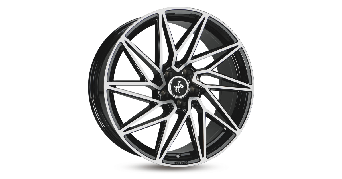 KESKIN KT20 FUTURE black front polished 8x18 5/112 ET30 ,Alésage 72,6