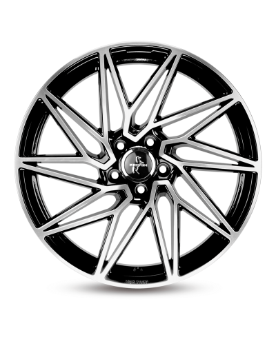 KESKIN KT20 FUTURE black front polished 8x18 5/112 ET30 ,Alésage 72,6