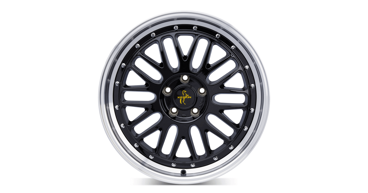 KESKIN KT22  Retro BLACK LIP POLISH 8,5x19 5/114,3 ET40 Alésage 72.6