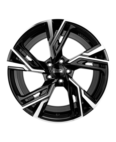 Jante ALU, MAM RS5 BLACK FRONT POLISH 8X18  5/114.3 ET45, Alésage 72.6
