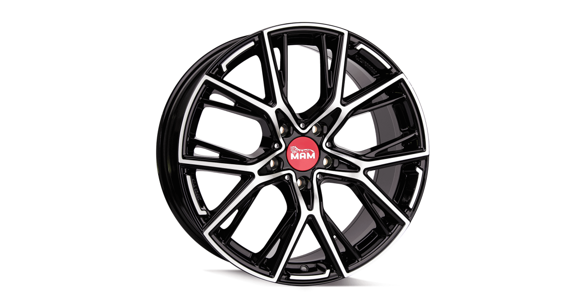 MAM B4 BLACK FRONT POLISH 8,5x19 5/120 ET40 Alésage 72,6
