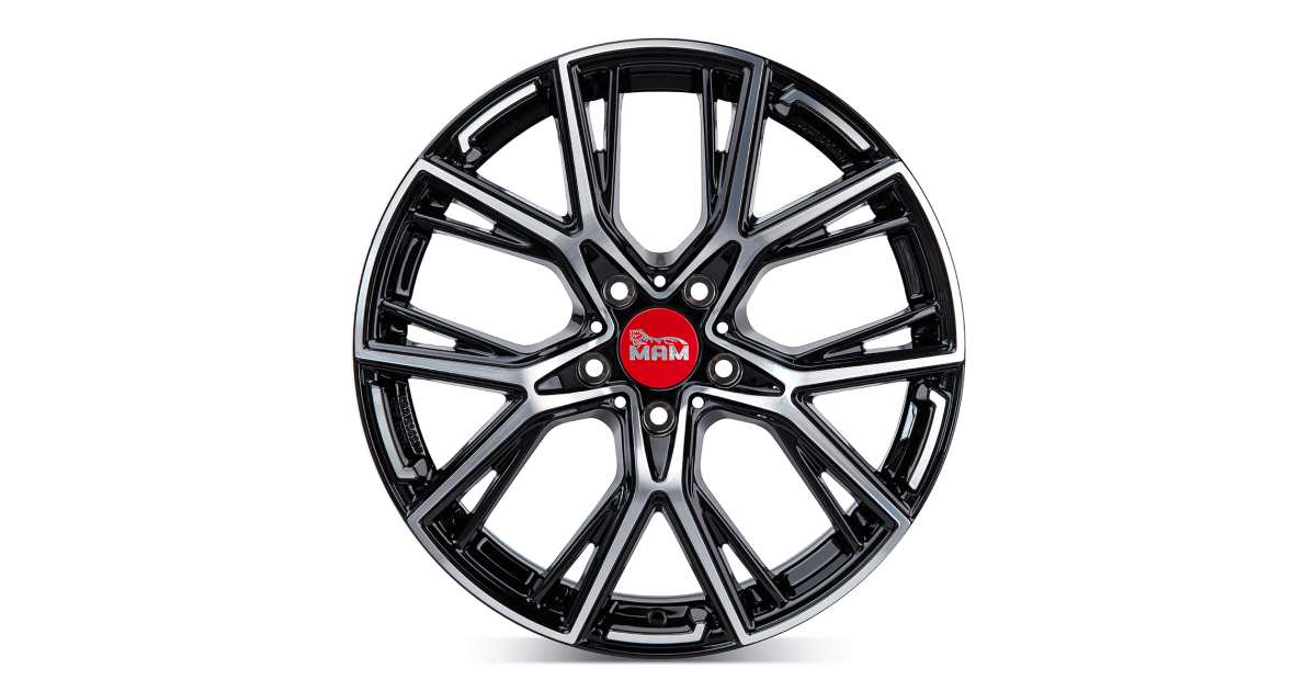 MAM B4 BLACK FRONT POLISH 8,5x19 5/120 ET40 Alésage 72,6