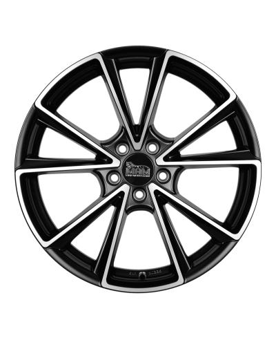 MAM A5 MATT BLACK FRONT POLISH 8x18 5/ 112 ET35 , Alésage 66,6