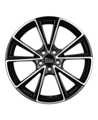 MAM A5 MATT BLACK FRONT POLISH 8x18 5/ 112 ET35 , Alésage 66,6