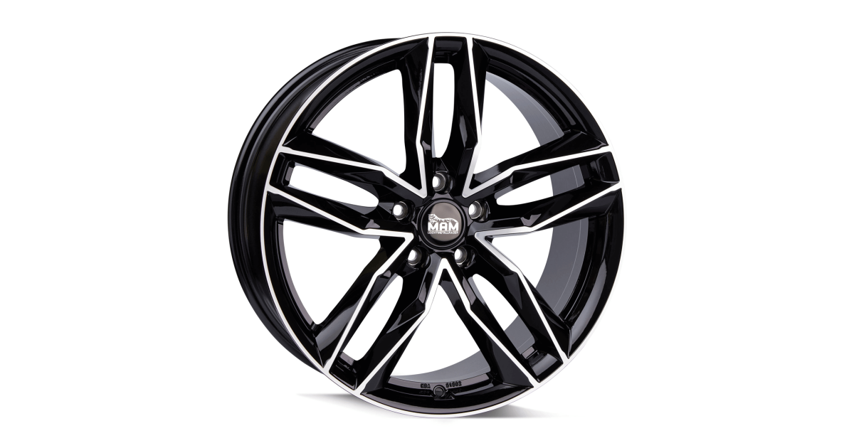 MAM RS3 Black front polish 8x18 5/ 112 ET30 , Alésage 66,6