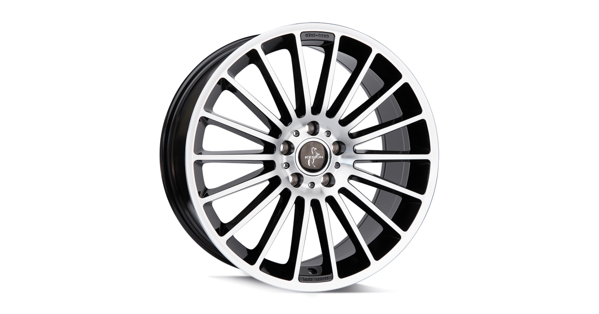 KESKIN KT15 Black front polish 7x17 5/114,3 ET40 ,Alésage 72.6