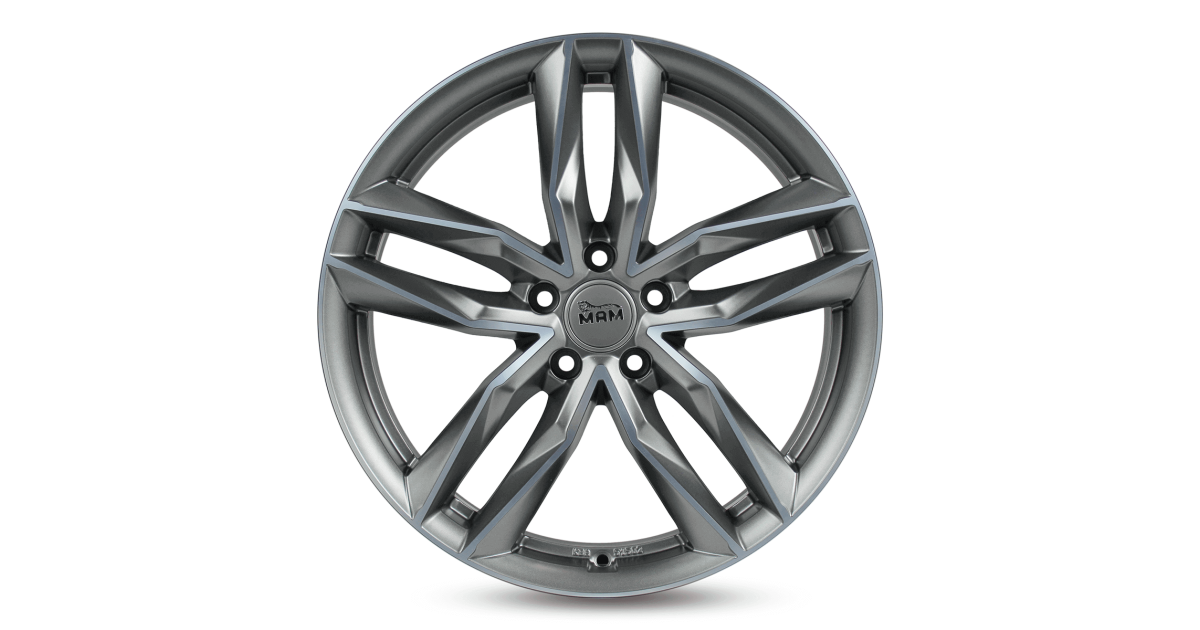 MAM RS3 MATT PALLADIUM FRONT POLISH 8,5x19 5/114,3 ET45 Alésage 72,6