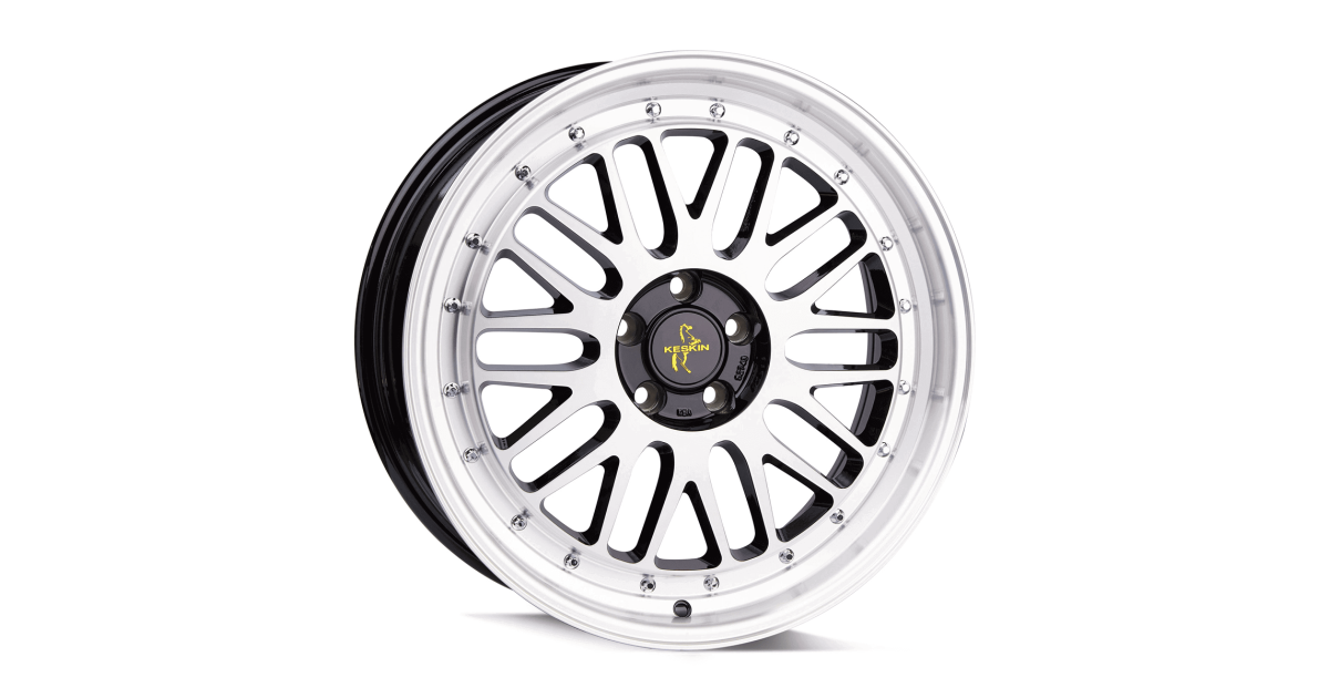 KESKIN KT22 Retro BLACK FRONT POLISH 8,5x19 5/112 ET45 Alésage 72,6