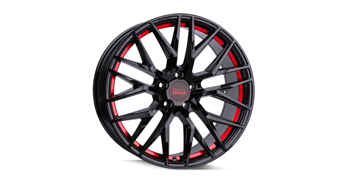 MAM RS4 BLACK PAINTED RED INSIDE 8,5x20 5/112 ET30 ,Alésage 72,6