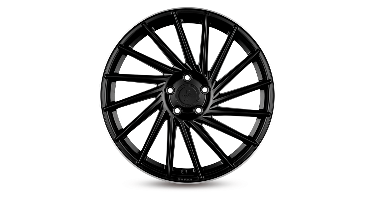 KESKIN KT17 Hurricane MATT BLACK LIP POLISH 8,5x19 5/112 ET30 Alésage 72,6