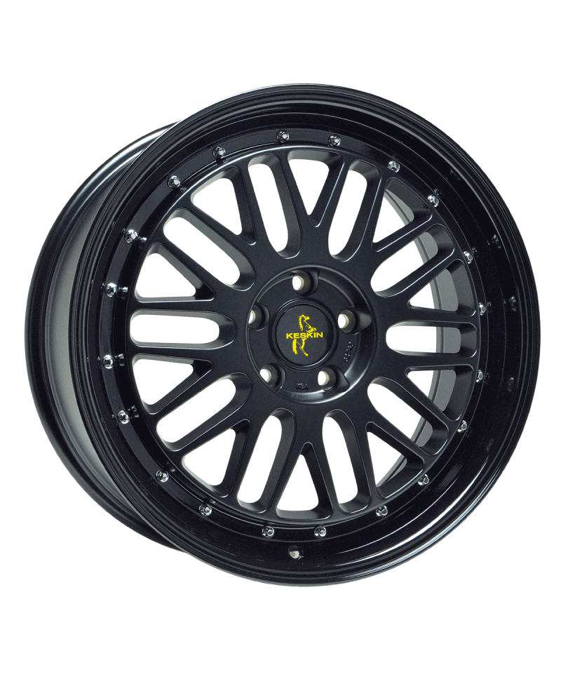 KESKIN KT22 Retro MATT BLACK PAINTED 8,5x19 5/112 ET45 Alésage 72,6