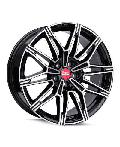 MAM B3N BLACK FRONT POLISH 8,5x19 5/112 ET30 Alésage 66,6