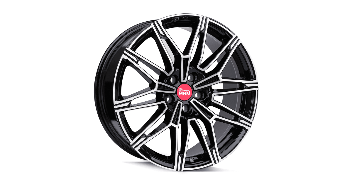 MAM B3N BLACK FRONT POLISH 8,5x19 5/112 ET30 Alésage 66,6