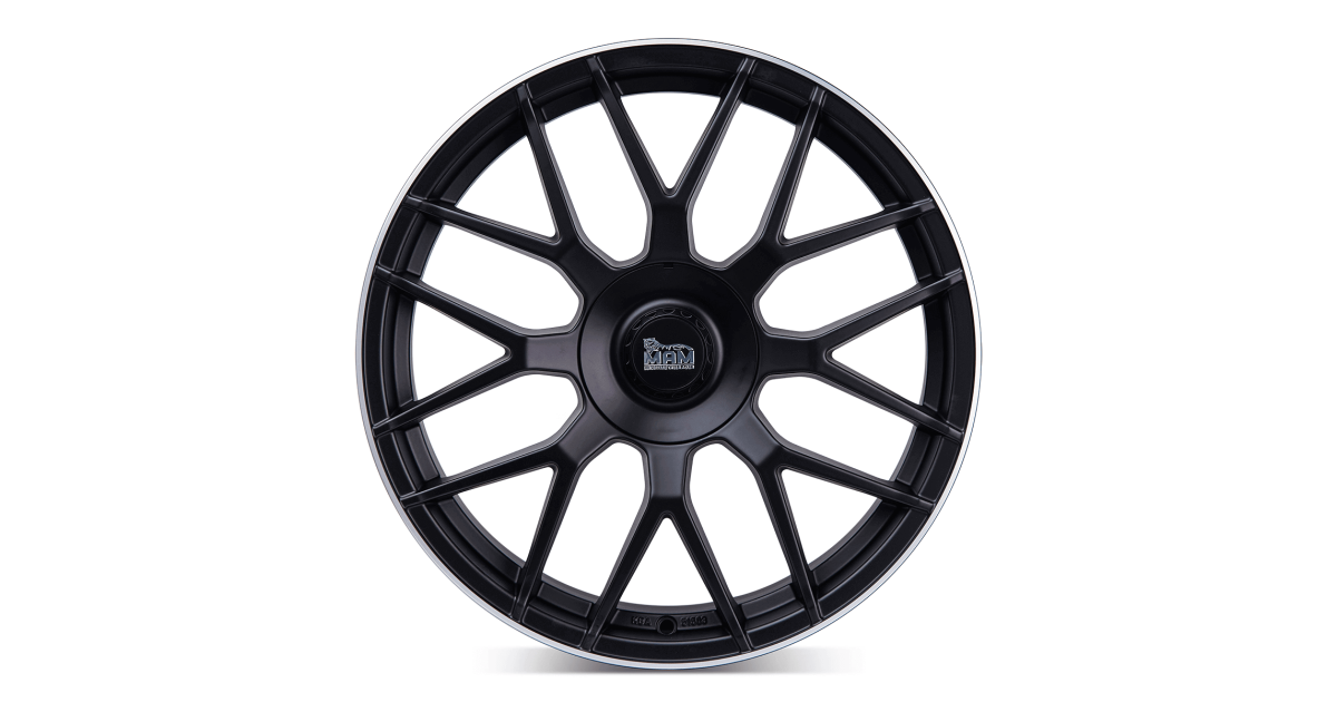 MAM GT1 MATT BLACK LIP POLISH 9,5x19 5/112 ET42 Alésage 66,6