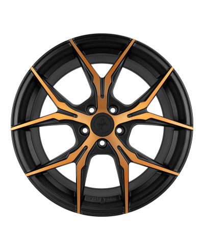 KESKIN KT19N MATT BLACK FRONT COPPER 8,5x19 5/112 ET30 Alésage 72.6