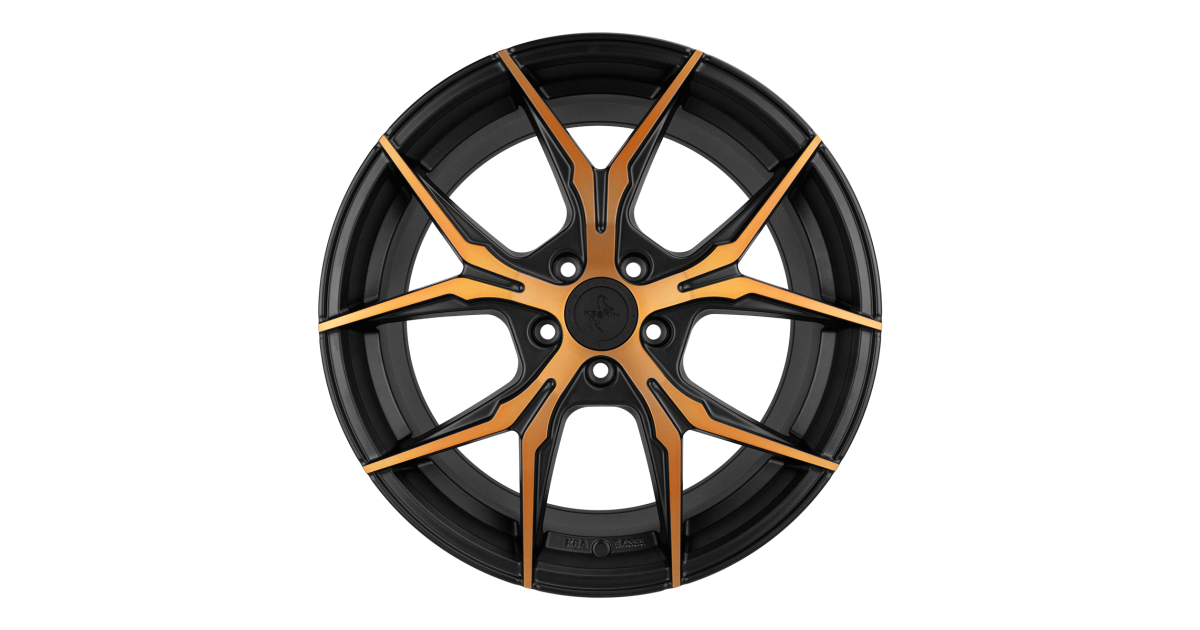 KESKIN KT19N MATT BLACK FRONT COPPER 8,5x19 5/114,3 ET40 Alésage 72.6