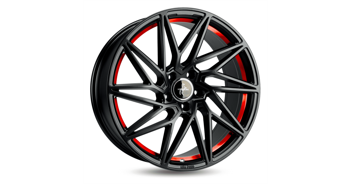KESKIN KT20 Future MATT BLACK RED INSIDE 8,5x19 5/120 ET35 Alésage 72,6