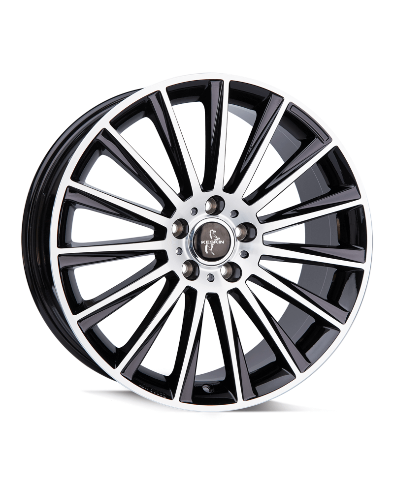 KESKIN KT18 Turbo BLACK FRONT POLISH 8,5x19 5/112 ET30 ,Alésage 72,6