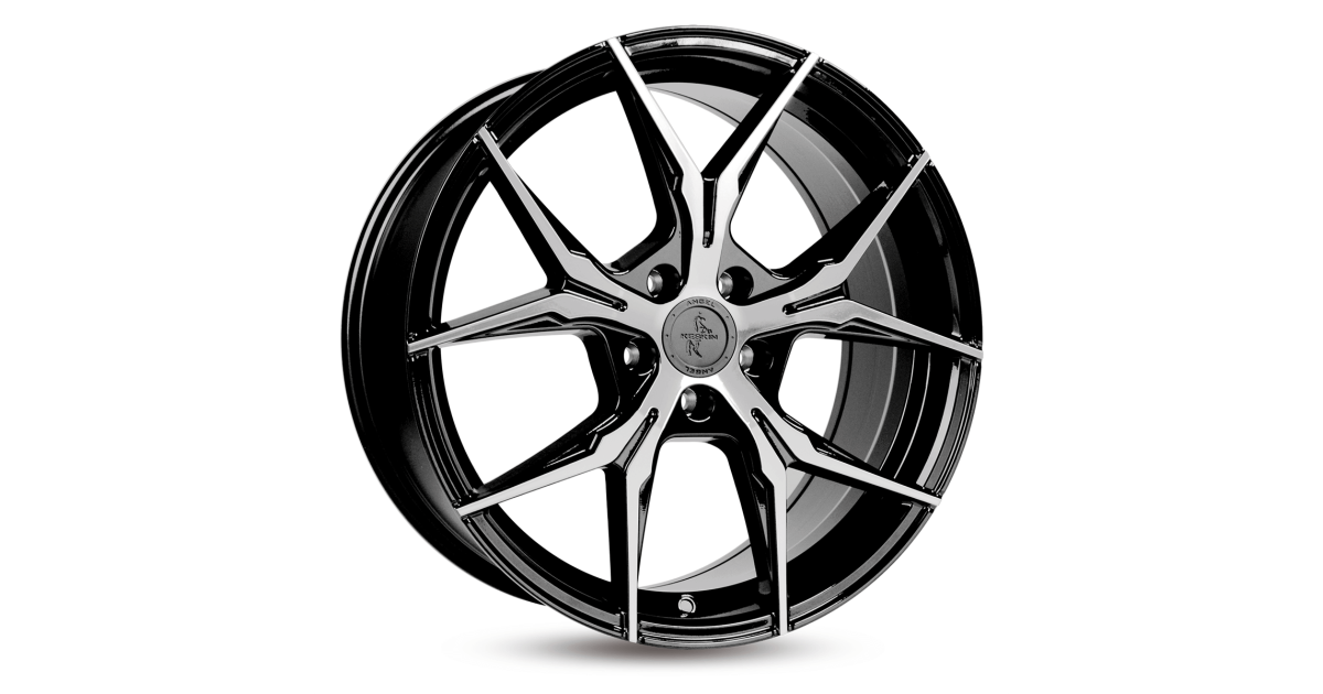 KESKIN KT19 Angel BLACK FRONT POLISH 8x18 5/112 ET45 Alésage 72,6