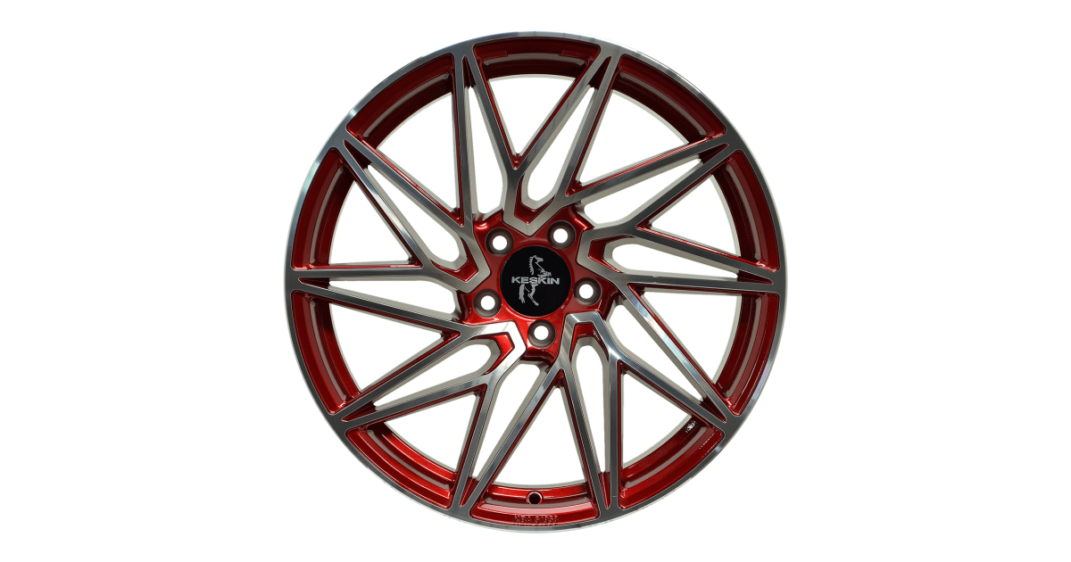 KESKIN KT20 Future CANDY RED FRONT POLISH 8,5x19 5/112 ET45 Alésage 72,6