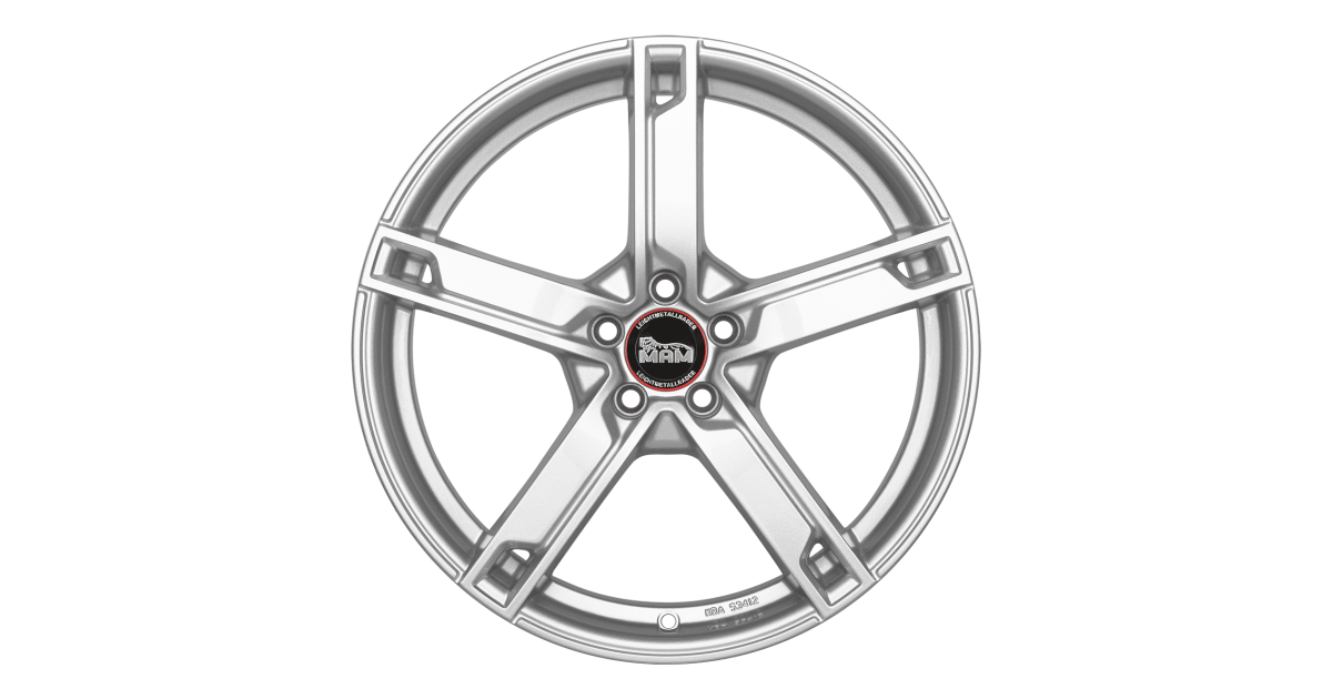 MAM W4 SILVER PAINTED 7x17 5/100 ET35 ,Alésage 57,1