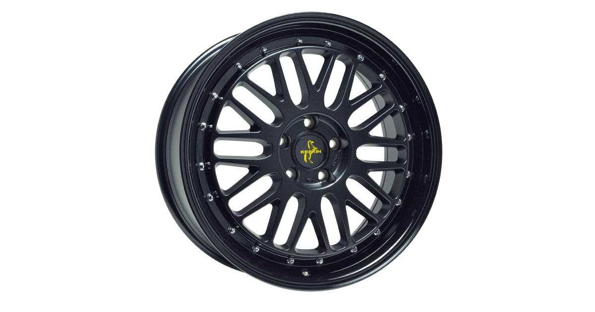 KESKIN KT22 Retro MATT BLACK PAINTED 8x18 5/112 ET30 Alésage 72,6