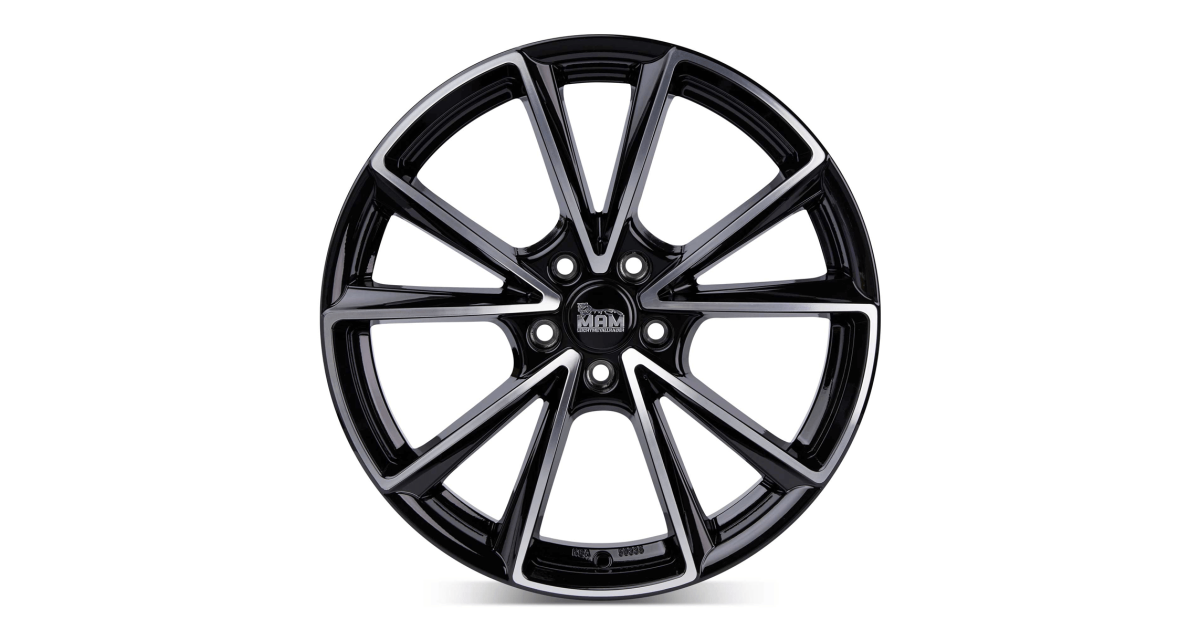 MAM A5 BLACK FRONT POLISH  8x18 5/112 ET35 ,Aésage  66,6