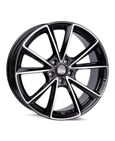 MAM A5 BLACK FRONT POLISH 8x18 5/112 ET45 ,Alésage 66,6