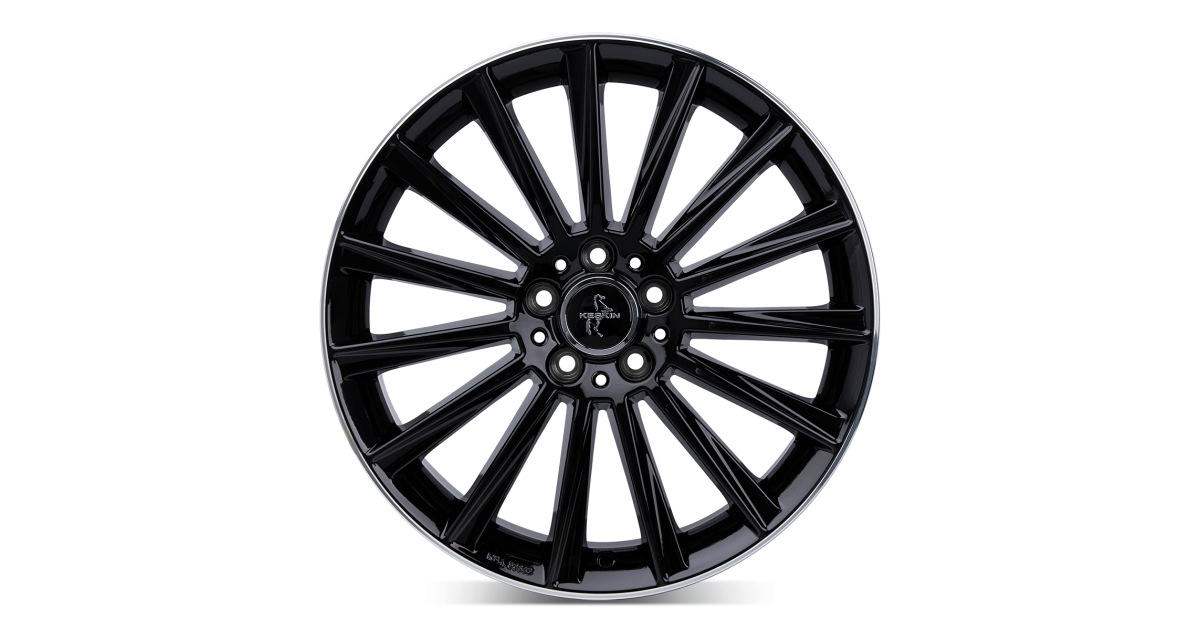 KESKIN KT18 Turbo BLACK LIP POLISH 7x17 5/114,3 ET40 Alésage 72,6