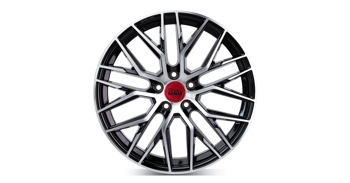 MAM RS4 Black front polish 7,5x17 5/ 112 ET45 , Alésage 66,6